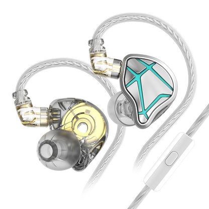 KZ-ESX 12MM Dynamic Subwoofer Sports In-Ear HIFI Headphones,Length: 1.2m(With Microphone) by KZ
