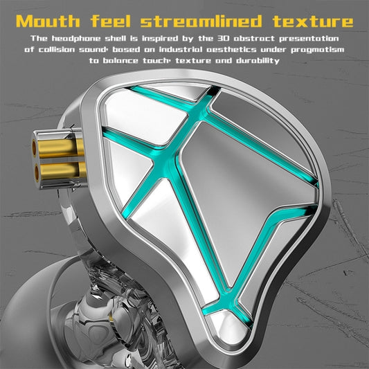 KZ-ESX 12MM Dynamic Subwoofer Sports In-Ear HIFI Headphones,Length: 1.2m(Without Microphone) by KZ