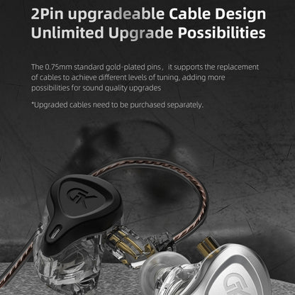 GK G5 1.25m Dynamic Subwoofer HiFi In-Ear Headphones, Style:Without Microphone(Silver) by bashfashion