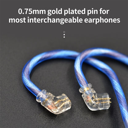 KZ 90-10 2Pin Interface 498 Core DIY Headphone Upgrade Cable,Length: 1.2m(Blue) by KZ