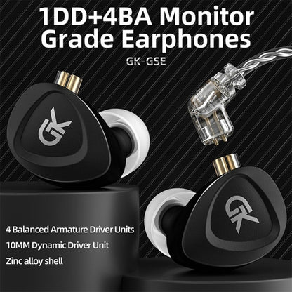 GK GSE Ten-Unit Coil Iron Subwoofer HIFI In-Ear Headphones(With Microphone) by bashfashion