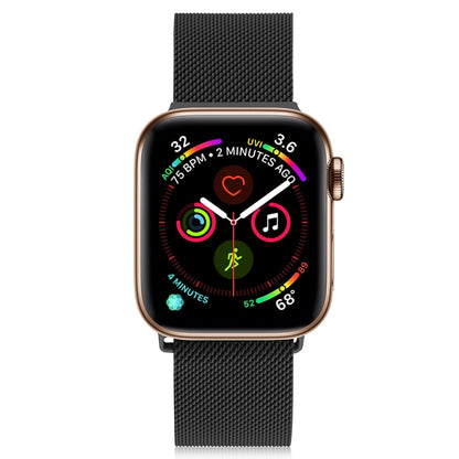 Milanese Stainless Steel Watch Band For Apple Watch Ultra 49mm&Watch Ultra 2 49mm / Series 9&8&7 45mm / SE 3&SE 2&6&SE&5&4 44mm / 3&2&1 42mm(Black) by bashfashion