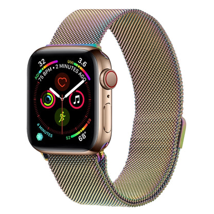 Milanese Stainless Steel Watch Band For Apple Watch Ultra 49mm&Watch Ultra 2 49mm / Series 9&8&7 45mm / SE 3&SE 2&6&SE&5&4 44mm / 3&2&1 42mm(Colorful) by bashfashion