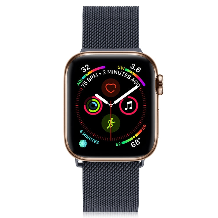 Milanese Stainless Steel Watch Band For Apple Watch Ultra 49mm&Watch Ultra 2 49mm / Series 9&8&7 45mm / SE 3&SE 2&6&SE&5&4 44mm / 3&2&1 42mm(Champagne Gold) by bashfashion