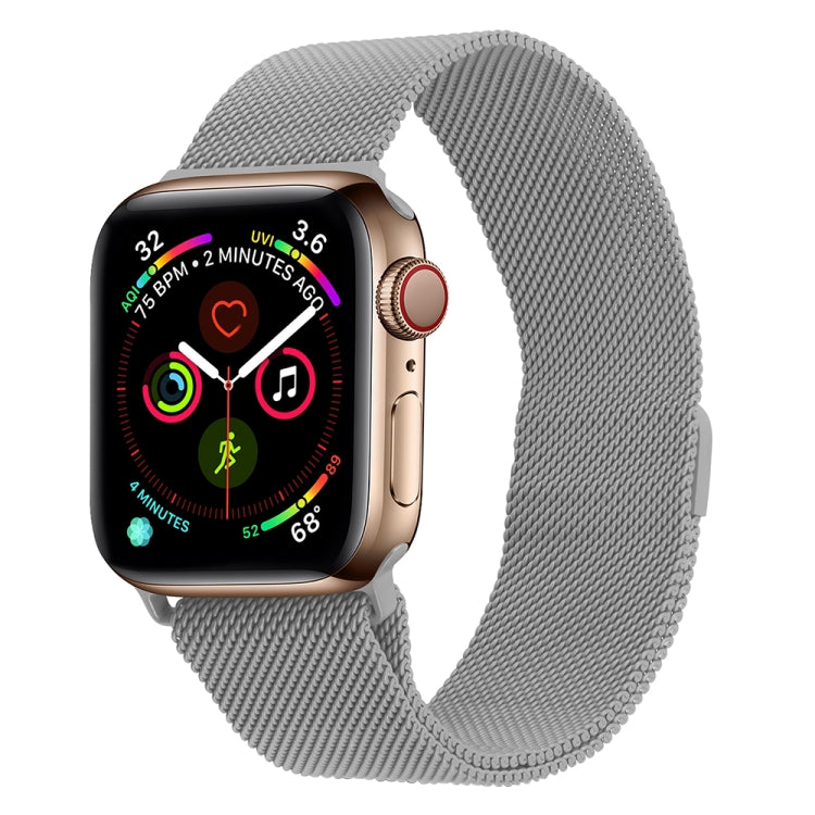 Milanese Stainless Steel Watch Band For Apple Watch Ultra 49mm&Watch Ultra 2 49mm / Series 9&8&7 45mm / SE 3&SE 2&6&SE&5&4 44mm / 3&2&1 42mm(Silver) by bashfashion