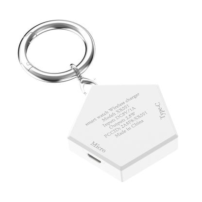 For Huawei Watch 3 / Watch 3 Pro / GT2 Pro / GT2 Pro ECG / Watch Buds Micro-USB Portable Universal Smart Watch Charger(White) by bashfashion