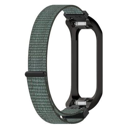 For Samsung Galaxy Fit 2 SM-R220 Nylon Loop Watch Band(Grey + Black Frame) by bashfashion