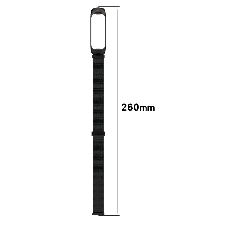 For Samsung Galaxy Fit 2 SM-R220 Nylon Loop Watch Band(Grey + Black Frame) by bashfashion