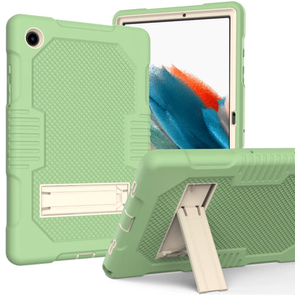 For Samsung Galaxy Tab A8 10.5 2021 X200 Contrast Color Robot Shockproof Silicone + PC Tablet Case(Matcha Green) by bashfashion