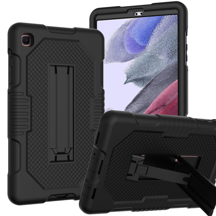 For Samsung Galaxy A7 Lite T220 Contrast Color Robot Shockproof Silicone + PC Tablet Case(Black) by bashfashion
