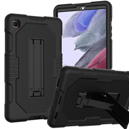 For Samsung Galaxy A7 Lite T220 Contrast Color Robot Shockproof Silicone + PC Tablet Case(Black) by bashfashion