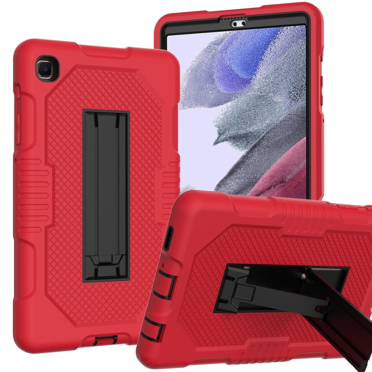 For Samsung Galaxy A7 Lite T220 Contrast Color Robot Shockproof Silicone + PC Tablet Case(Red Black) by bashfashion