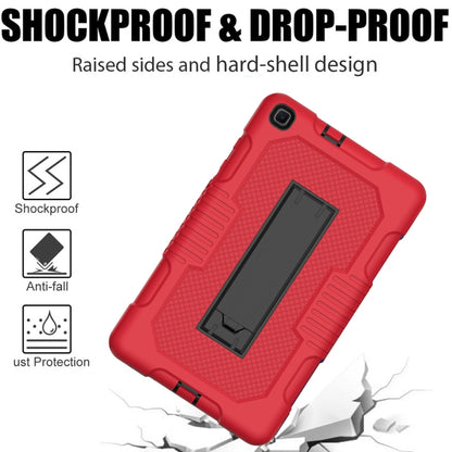 For Samsung Galaxy Tab A 8.0 2019 T290 Contrast Color Robot Shockproof Silicone + PC Tablet Case(Red Black) by bashfashion