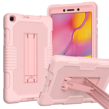 For Samsung Galaxy Tab A 8.0 2019 T290 Contrast Color Robot Shockproof Silicone + PC Tablet Case(Rose Gold) by bashfashion