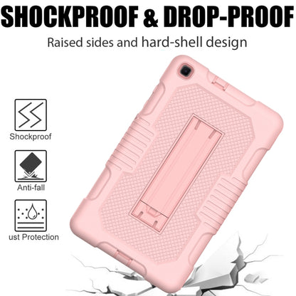 For Samsung Galaxy Tab A 8.0 2019 T290 Contrast Color Robot Shockproof Silicone + PC Tablet Case(Rose Gold) by bashfashion