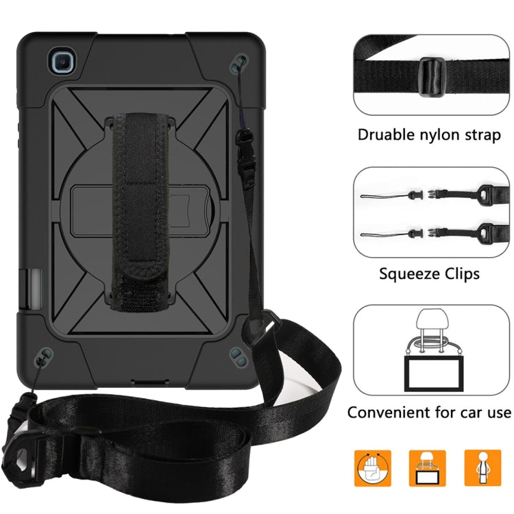 For Samsung Galaxy Tab S6 Lite P610 Contrast Color Robot Silicone + PC Tablet Case(Black) by bashfashion