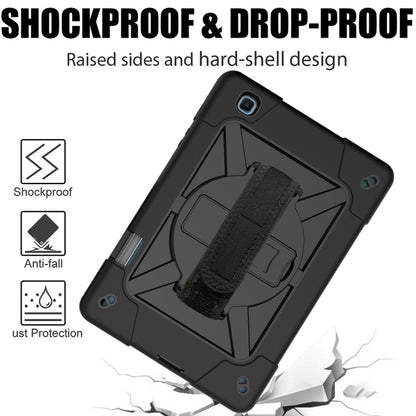 For Samsung Galaxy Tab S6 Lite P610 Contrast Color Robot Silicone + PC Tablet Case(Black) by bashfashion