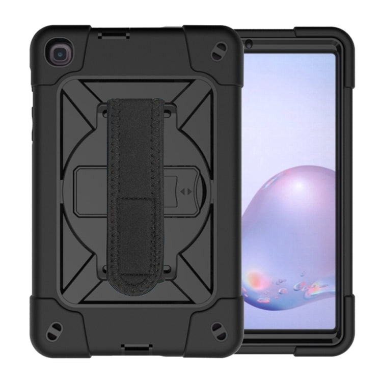 For Samsung Galaxy Tab A 8.4 T307 Contrast Color Robot Silicone + PC Tablet Case(Black) by bashfashion