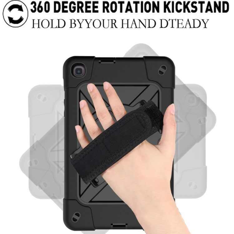 For Samsung Galaxy Tab A 8.4 T307 Contrast Color Robot Silicone + PC Tablet Case(Black) by bashfashion