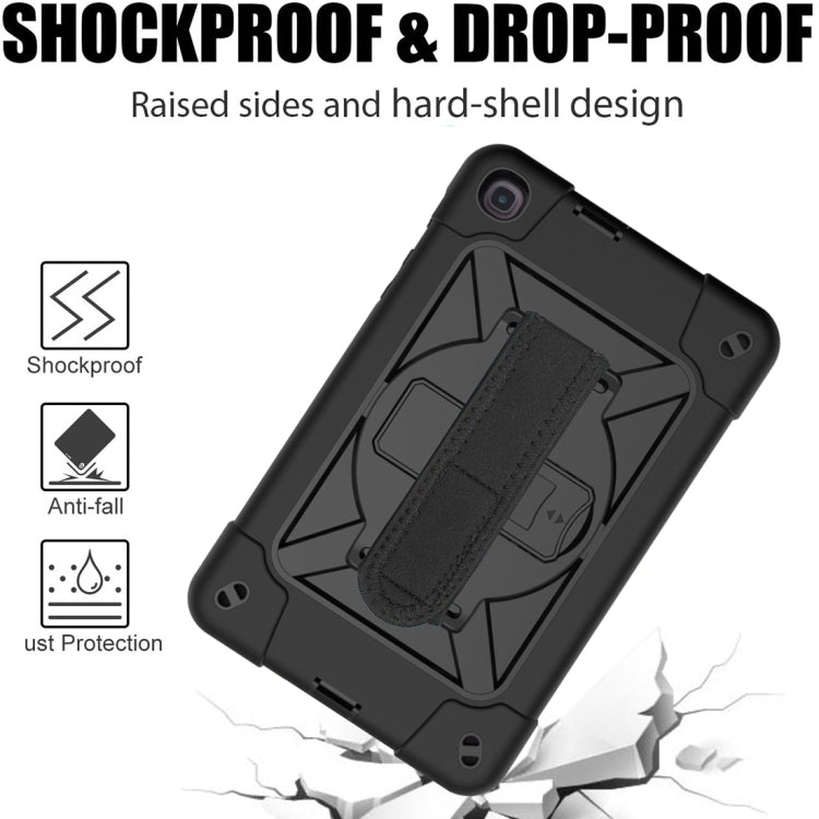 For Samsung Galaxy Tab A 8.4 T307 Contrast Color Robot Silicone + PC Tablet Case(Black) by bashfashion