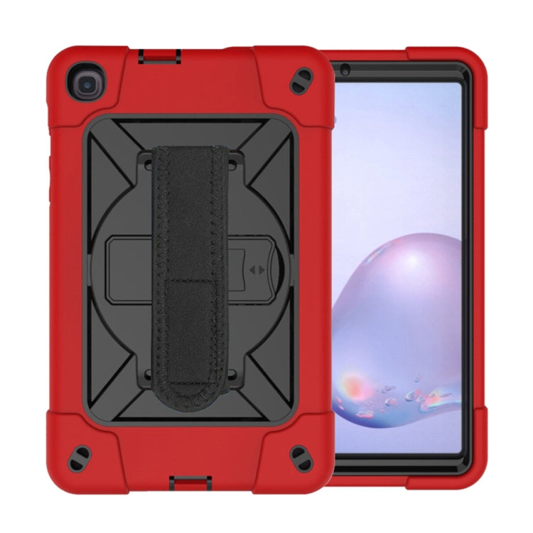 For Samsung Galaxy Tab A 8.4 T307 Contrast Color Robot Silicone + PC Tablet Case(Red Black) by bashfashion