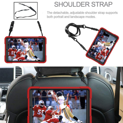 For Samsung Galaxy Tab A 8.4 T307 Contrast Color Robot Silicone + PC Tablet Case(Red Black) by bashfashion