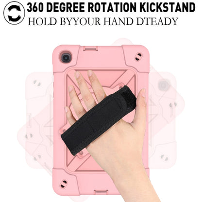 For Samsung Galaxy Tab A 8.4 T307 Contrast Color Robot Silicone + PC Tablet Case(Rose Gold) by bashfashion