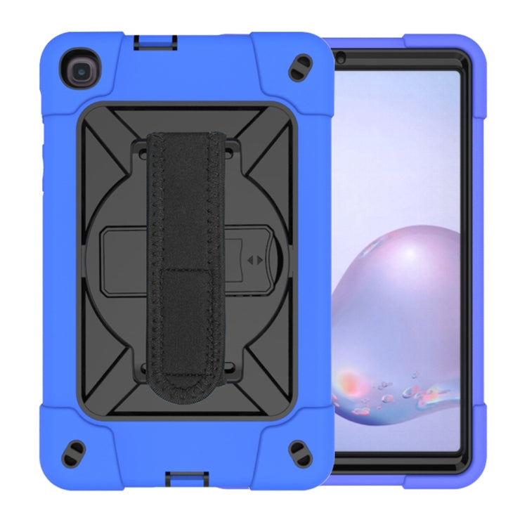 For Samsung Galaxy Tab A 8.4 T307 Contrast Color Robot Silicone + PC Tablet Case(Dark Blue Black) by bashfashion