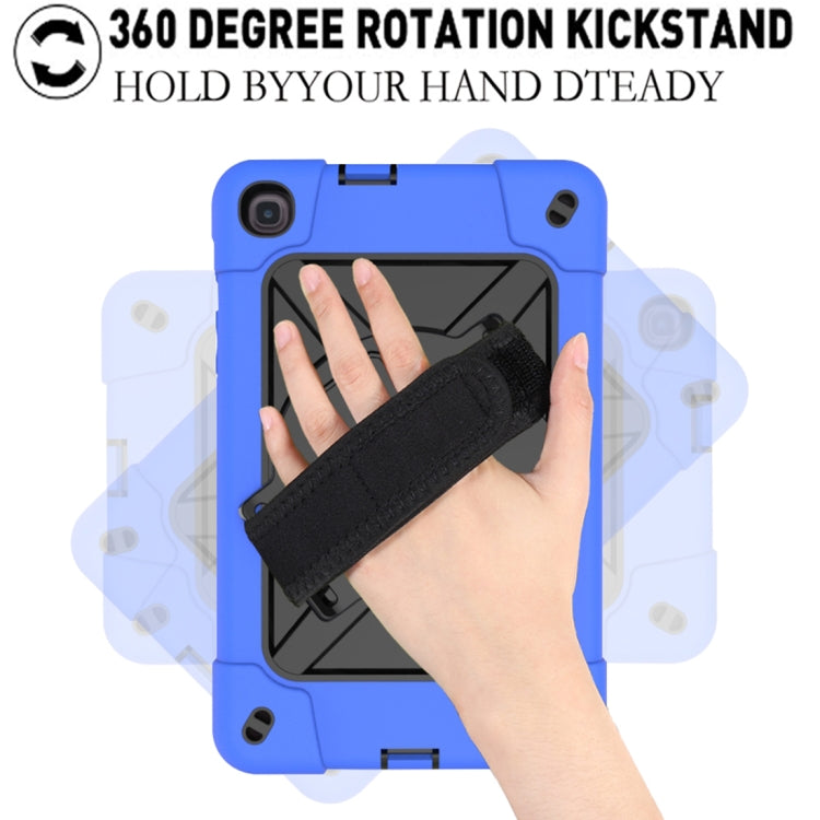 For Samsung Galaxy Tab A 8.4 T307 Contrast Color Robot Silicone + PC Tablet Case(Dark Blue Black) by bashfashion