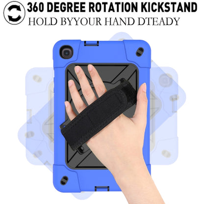 For Samsung Galaxy Tab A 8.4 T307 Contrast Color Robot Silicone + PC Tablet Case(Dark Blue Black) by bashfashion