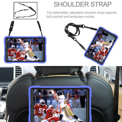 For Samsung Galaxy Tab A 8.4 T307 Contrast Color Robot Silicone + PC Tablet Case(Dark Blue Black) by bashfashion