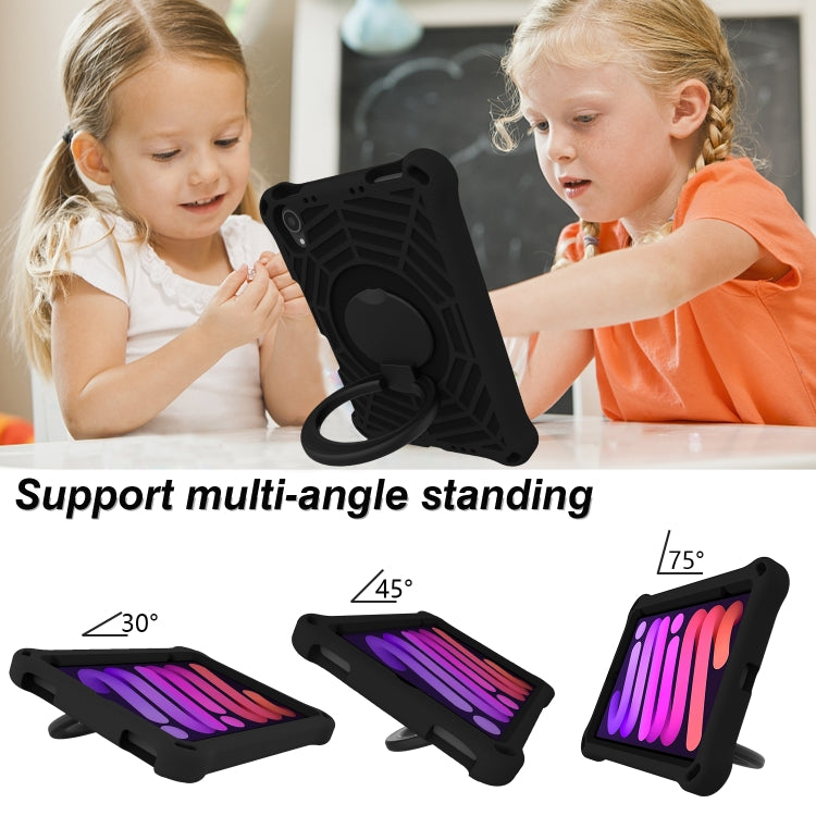 For iPad mini 2024 /mini 6 Spider King Silicone Protective Tablet Case(Black) by bashfashion