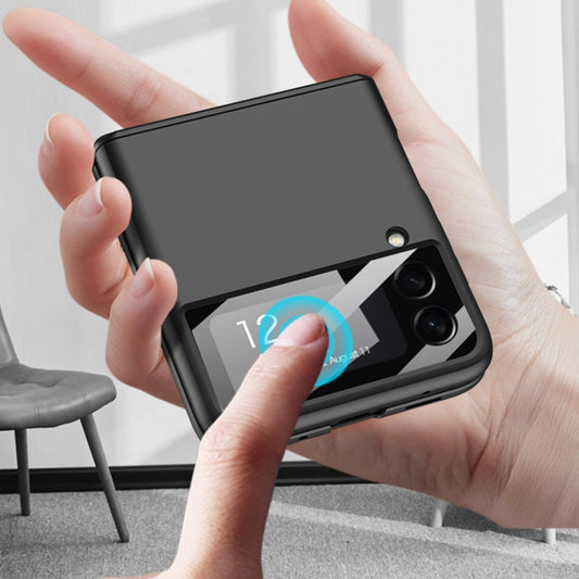 For Samsung Galaxy Z Flip4 GKK Magnetic Fold All-inclusive Protective Phone Case(Silver) by GKK