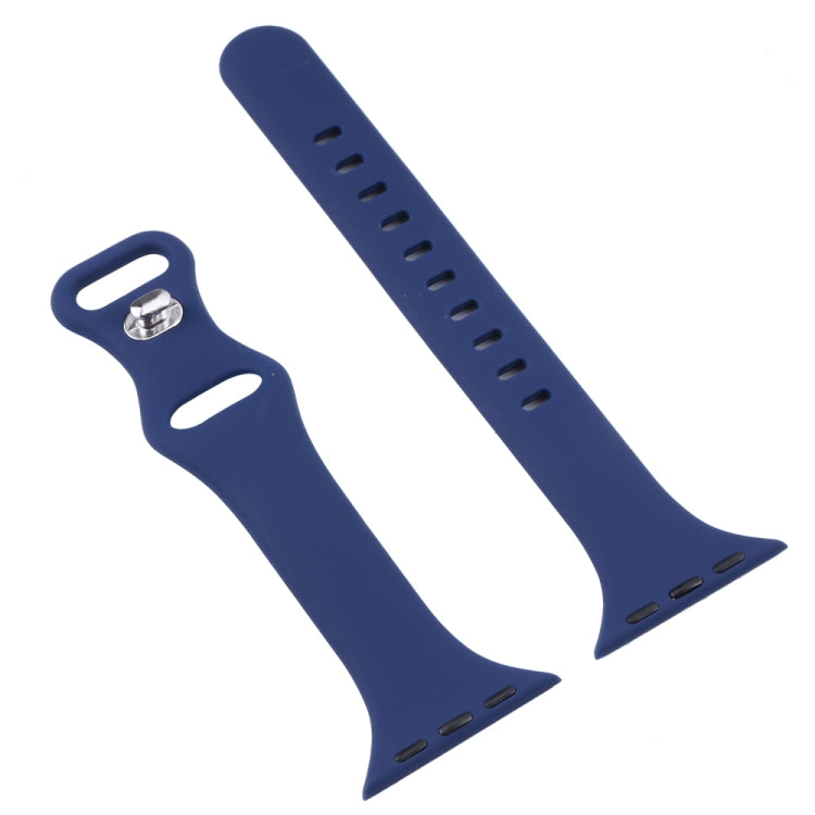 Small Waist Butterfly Buckle Watch Band For Apple Watch Series 9&8&7 41mm / SE 3&SE 2&6&SE&5&4 40mm / 3&2&1 38mm(White) by bashfashion