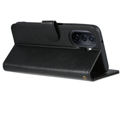 For Huawei Enjoy 50/Nova Y70/Nova Y70 Plus AZNS Sheepskin Texture Flip Leather Phone Case(Black) by AZNS