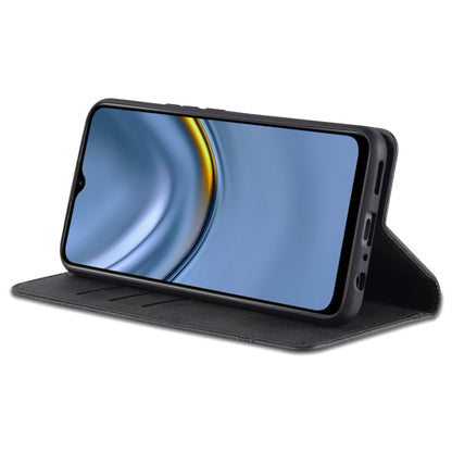 For Honor Play 30 AZNS Magnetic Calf Texture Flip Leather Phone Case(Black) by AZNS