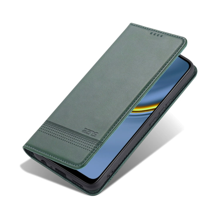 For Honor Play 30 AZNS Magnetic Calf Texture Flip Leather Phone Case(Dark Green) by AZNS
