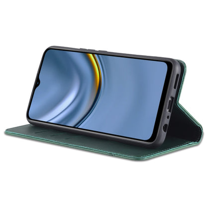 For Honor Play 30 AZNS Magnetic Calf Texture Flip Leather Phone Case(Dark Green) by AZNS