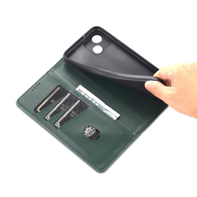 For Honor Play 30 AZNS Magnetic Calf Texture Flip Leather Phone Case(Dark Green) by AZNS