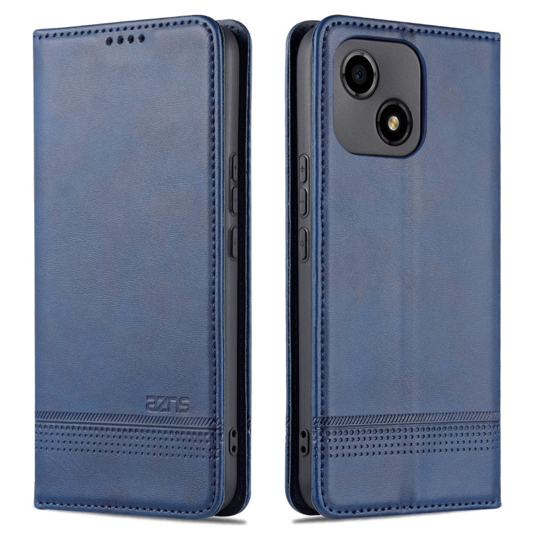 For Honor Play 30 AZNS Magnetic Calf Texture Flip Leather Phone Case(Dark Blue) by AZNS