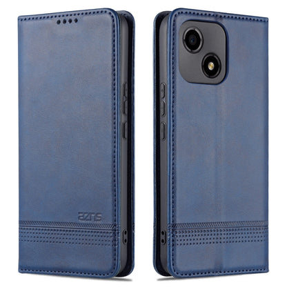 For Honor Play 30 AZNS Magnetic Calf Texture Flip Leather Phone Case(Dark Blue) by AZNS
