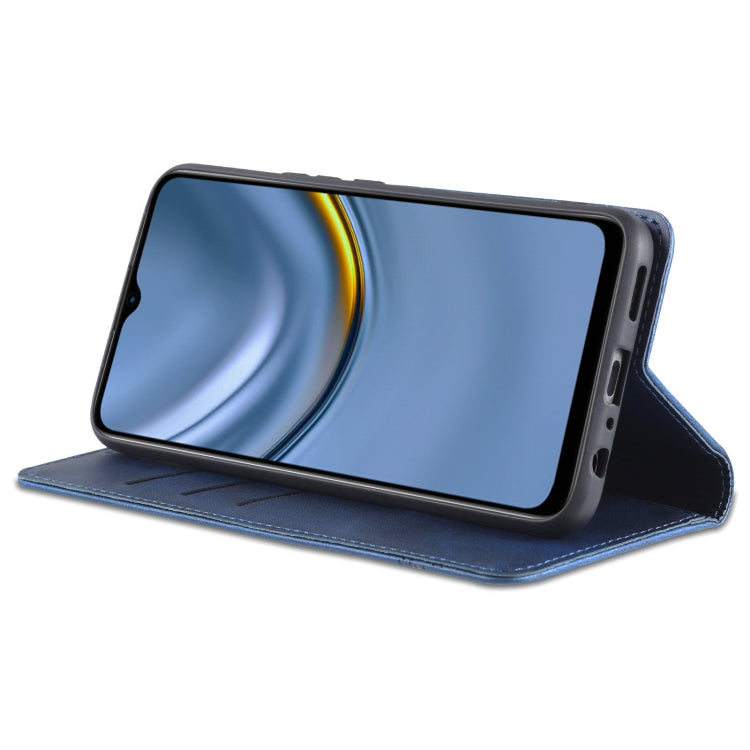 For Honor Play 30 AZNS Magnetic Calf Texture Flip Leather Phone Case(Dark Blue) by AZNS