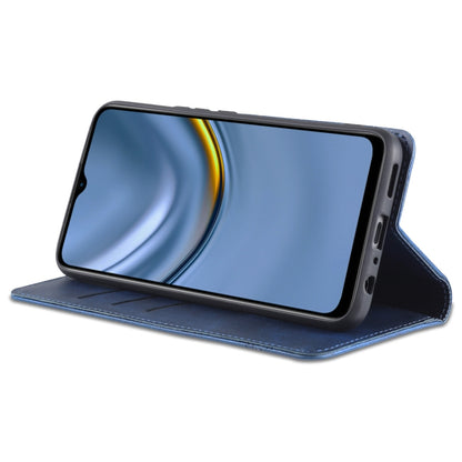 For Honor Play 30 AZNS Magnetic Calf Texture Flip Leather Phone Case(Dark Blue) by AZNS