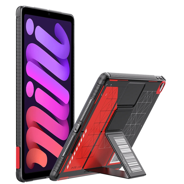 For iPad mini 6 / mini 2024 Mutural XingTu Series Tablet Case with Holder(Red) by Mutural