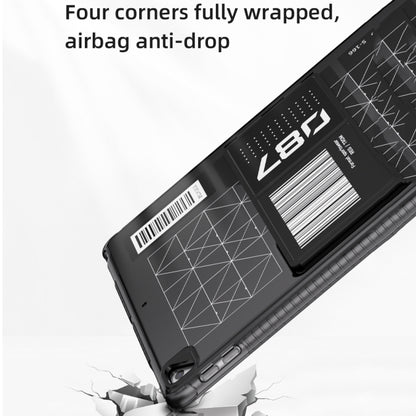 Mutural XingTu Series Tablet Case with Holder For iPad 10.2 2021 / 2020 / Pro 10.5 inch(Black) by Mutural