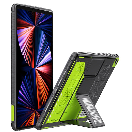 For iPad Pro 12.9 2022 / 2021 / 2020 Mutural XingTu Series Tablet Case with Holder(Cyan) by Mutural