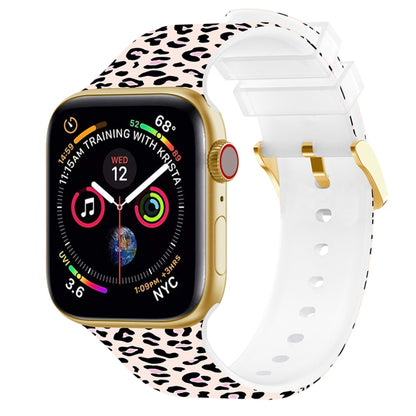 Square Buckle Color Printing Watch Band For Apple Watch Ultra 49mm&Watch Ultra 2 49mm / Series 9&8&7 45mm / SE 3&SE 2&6&SE&5&4 44mm / 3&2&1 42mm(Leopard 3) by bashfashion