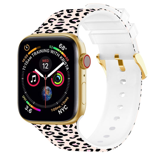Square Buckle Color Printing Watch Band For Apple Watch Ultra 49mm&Watch Ultra 2 49mm / Series 9&8&7 45mm / SE 3&SE 2&6&SE&5&4 44mm / 3&2&1 42mm(Leopard 3) by bashfashion