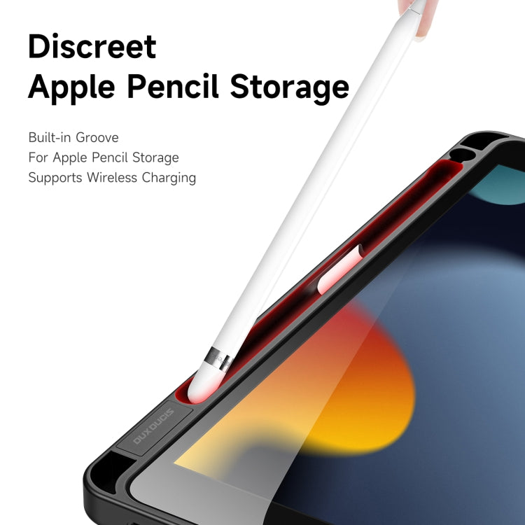 For iPad 10.2 2019/2020/2021 DUX DUCIS Magi Series Shockproof Tablet Case(Black) by DUX DUCIS