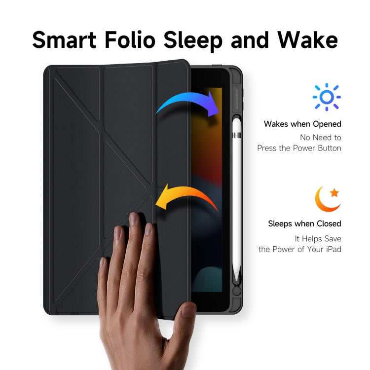 For iPad 10.2 2019/2020/2021 DUX DUCIS Magi Series Shockproof Tablet Case(Black) by DUX DUCIS